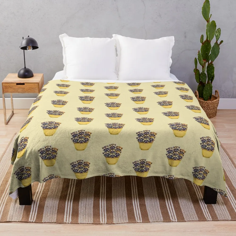 Yellow Baby raccoons Throw Blanket Giant Sofa for sofa Blankets