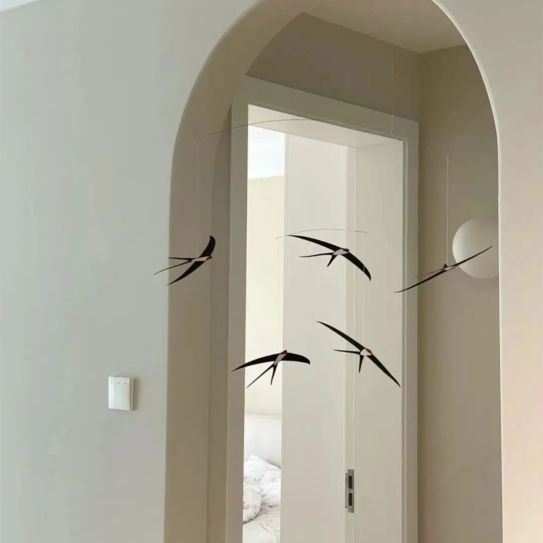 Wind Air Hanging Ornament - Nordic Balance Swallow DIY Kit for Wall Hanging Decorations