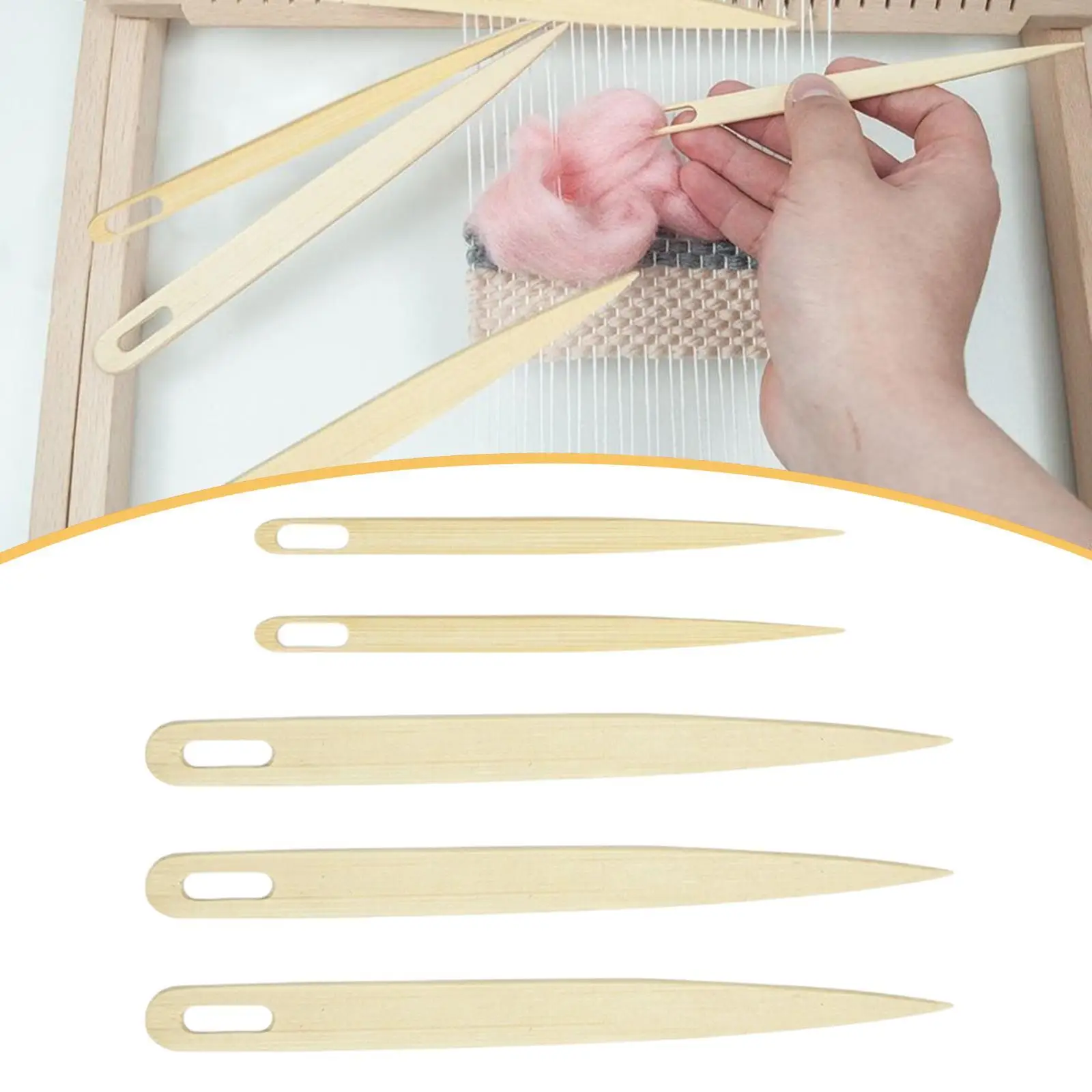 

Handcrafts Household Weaving Crochet Shuttles Needle Loom Tool Set for Knitting Wool Two DIY Crafts