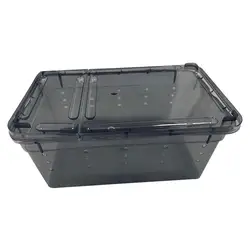 Reptile Terrarium Vivarium Tank Box Turtle Nursery Breeding Cage Black