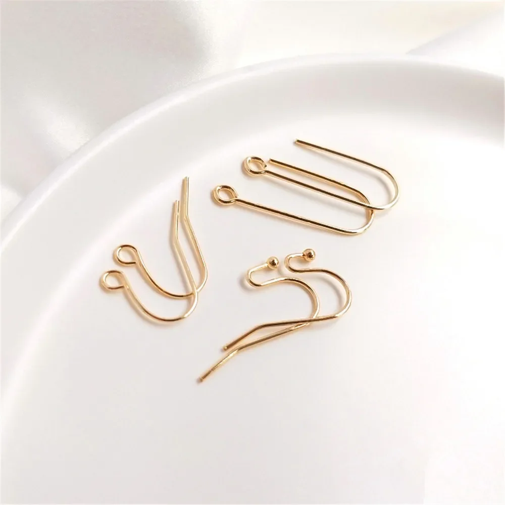 14K vergulde oorhaak oorhangaccessoires DIY handgemaakte Franse gemakkelijke en veelzijdige mode-ooraccessoires