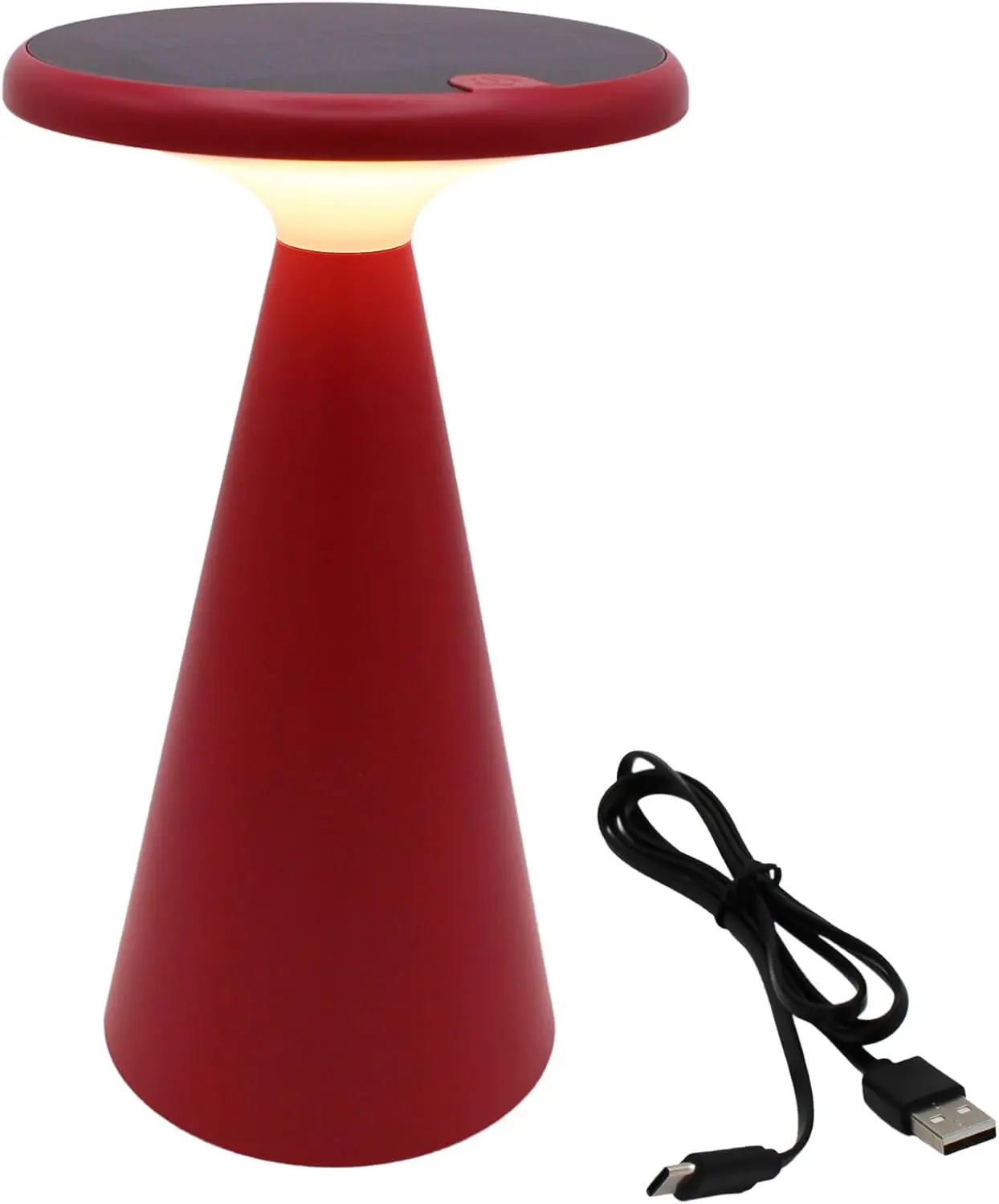 

Portable Solar LED Mushroom Lamp - 1.6W 160lm 2700K - 45H Battery - IP44 - Red