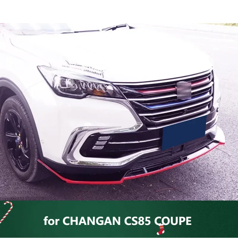 New！ Splitter for CHANGAN CS85 COUPE Front Bumper Spoiler 2018 2019 2020 Skirts Lip Body Kit Accessories