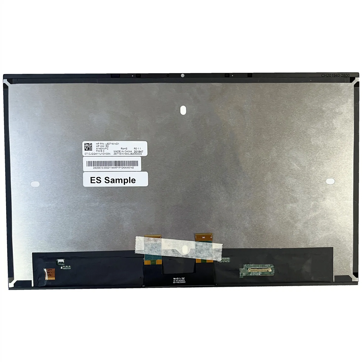 14.0'' Laptop LCD LED Touch Screen Digitizer Assembly X140NVFC R0 For HP Replacement With No-Frame P/N: L92716-ND1