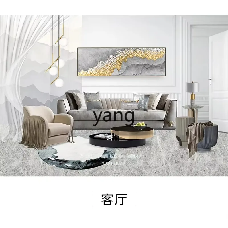 LTT light luxury style living room decoration painting sofa background wall mural bedroom bedside painting