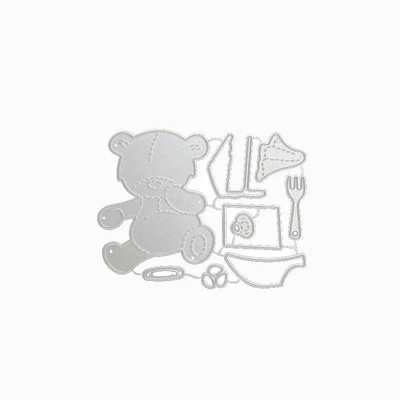 Cartoon  bear baby  cutting die set   Stencils for DIY Scrapbooking photo album Decorative DIY Paper Cards