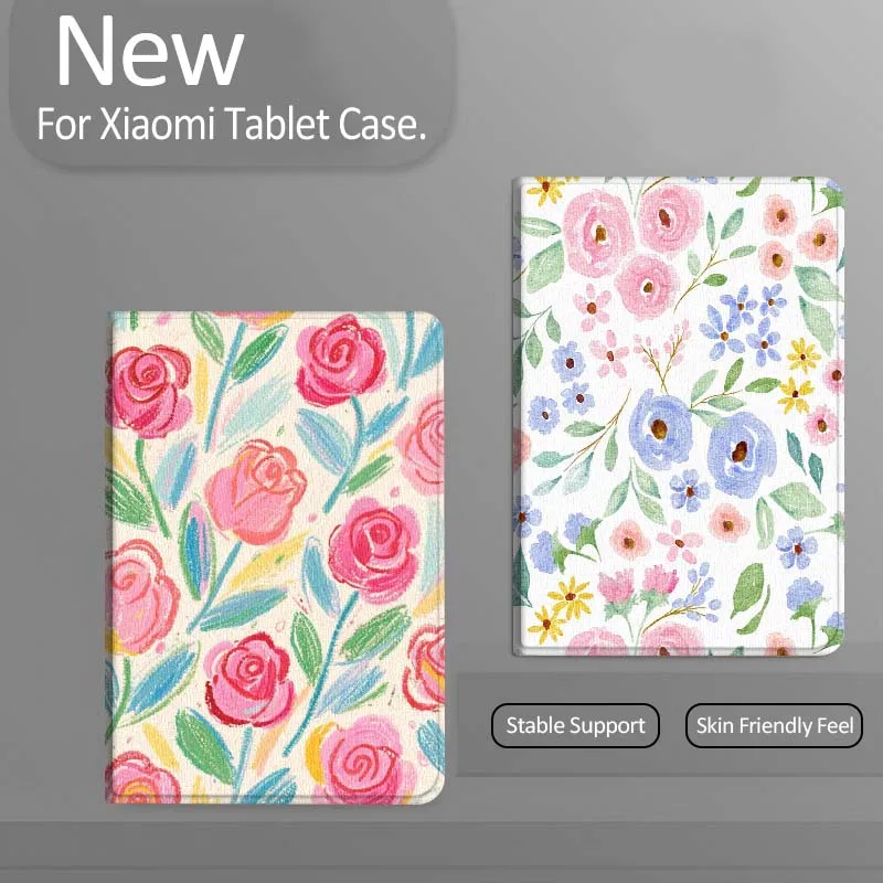 

Watercolor Floral Design Gift Tablet Case For Xiaomi Redmi Mini Pad SE K 2 4 5 6 7 8 2023 2025 11 8.8 11.2 10.1 Pro