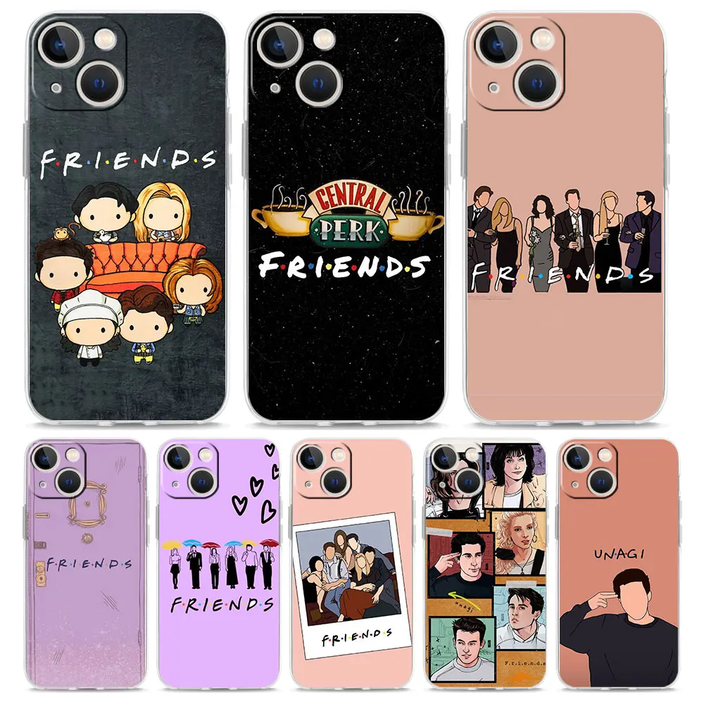 

Phone Case For iPhone 16 15 14 13 12 11 Pro Max XS X XR 7 8 Plus soft TPU Clear Cover Central Perk Coffee friends tv Show