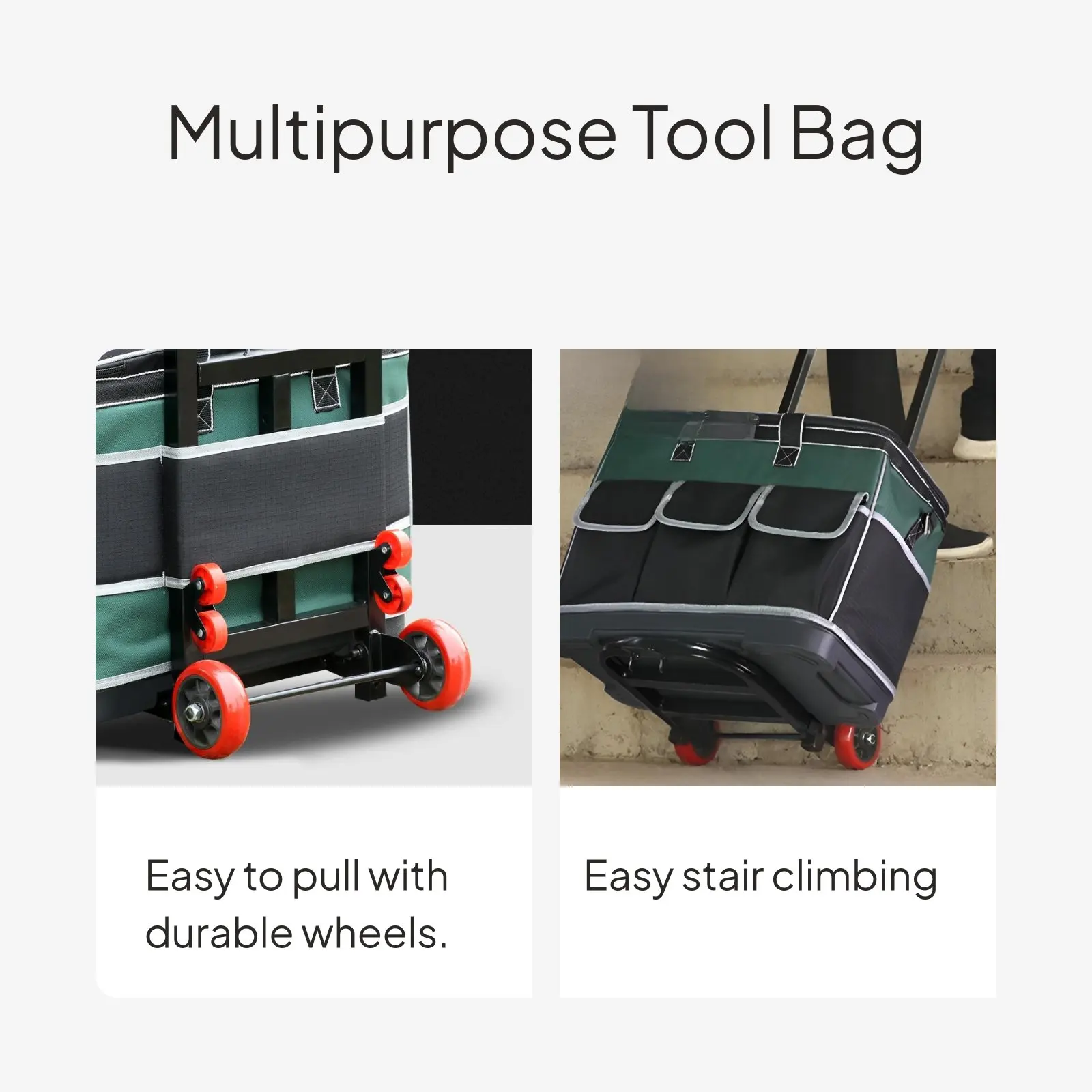 Rolling Tool Bag Canvas Organizer for Repair
