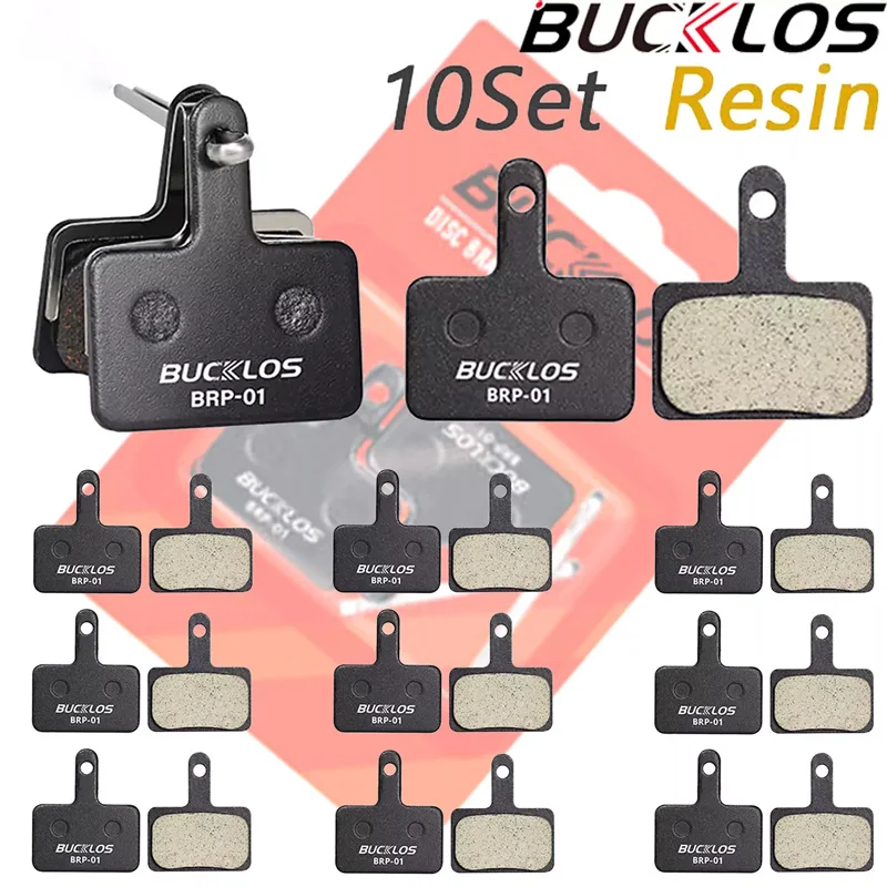 

BUCKLOS RESIN MTB Disc Brake Caliper Pad Bicycle Hydarulic Disc Brake Pads for Shimano B01S/B03S/B05S Durable Bike Accessories