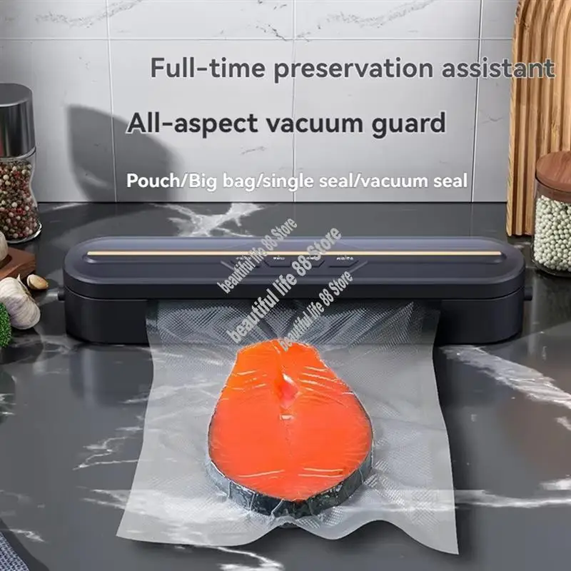 Cooking Appliances US Plug 220V Automatic Packaging Machine Vacuum Sealer Food Vacuum Sealer With Household Food Sealing Functio