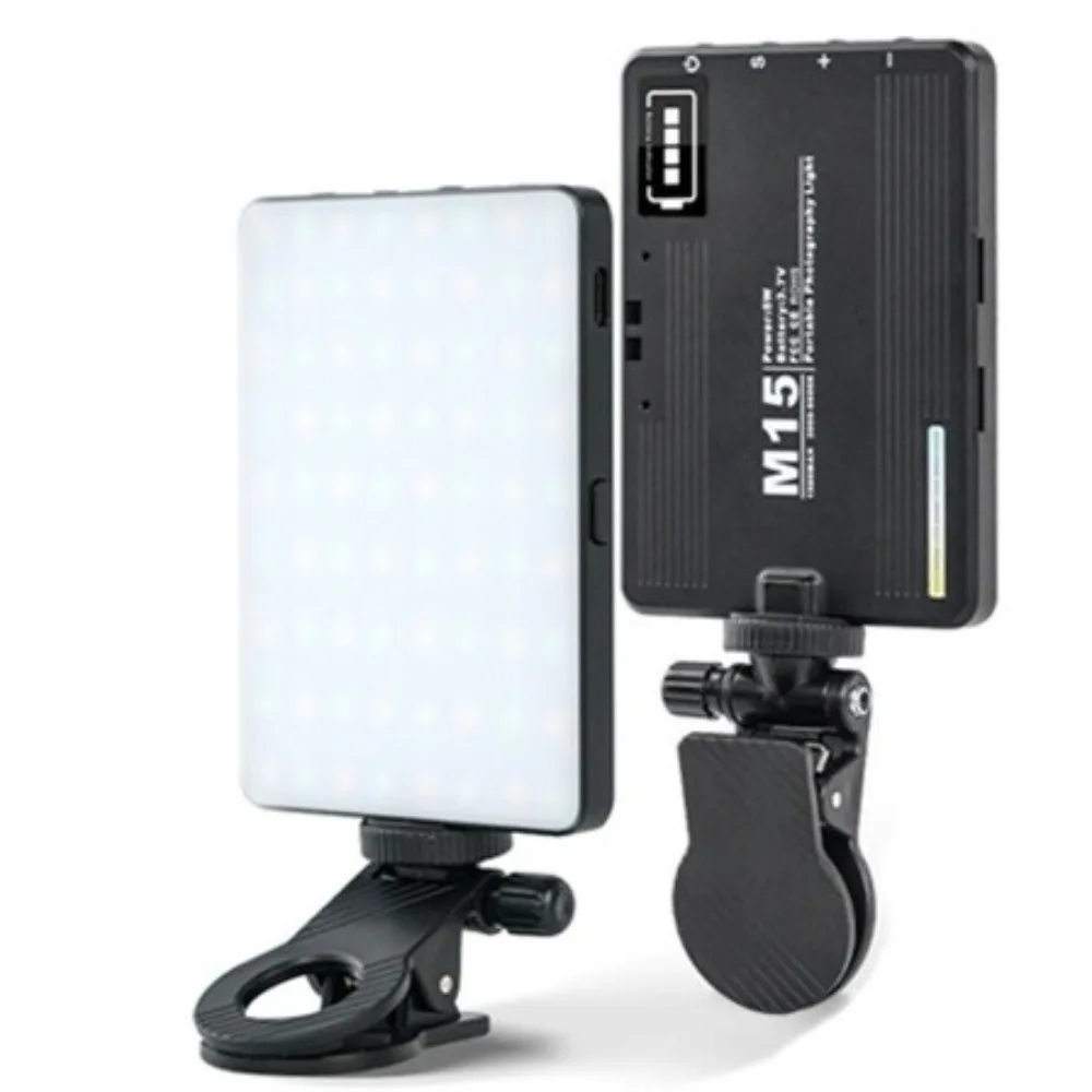 

Universal LED RGB Video Light with 1/4 Hot Shoe Mount Dimmable Light Selfie Light Adjustable Rechargeable Mini Lamp