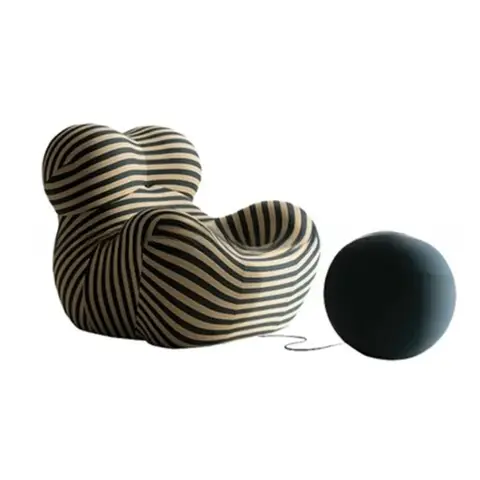 Single leisure chair Compressible mother's arms Sofa chair Home living room Lazy recliner