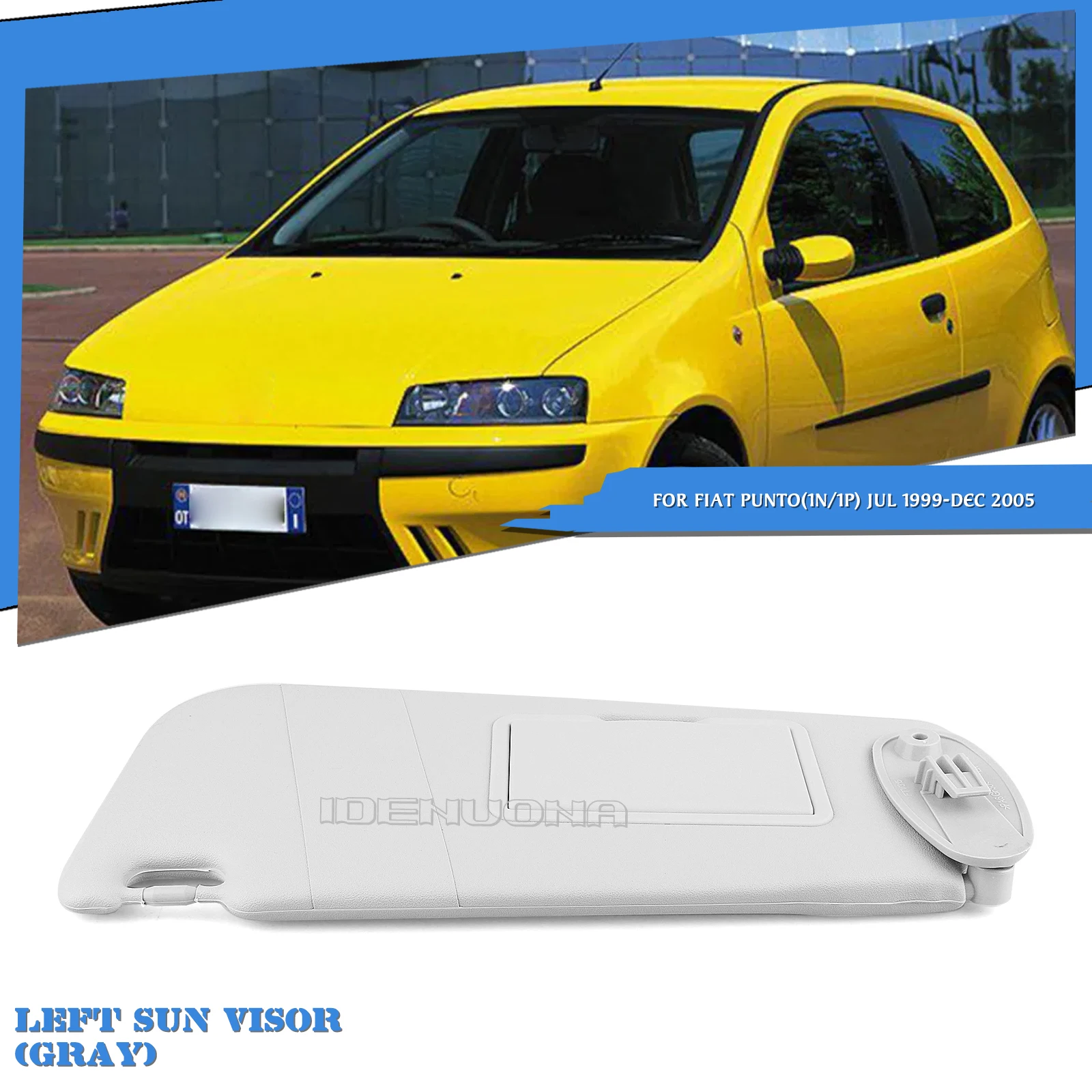 Interior Sun Visor Front Sunvisor Shield Sunshade For Fiat Punto 1N 1P Jul 1999 to Dec 2005