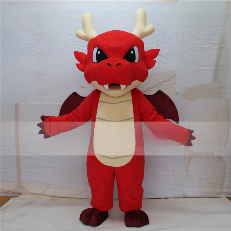 Dragon Year Cartoon Doll Costume Customized Spray Puppet Head Cover Dress Up Walking Performance Costume