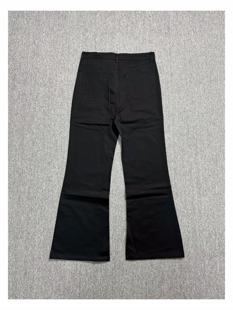 High Street Black Pants Women's Spring and Autumn New Loose Micro La Western Pants Tencel Cotton Versatile Pants
