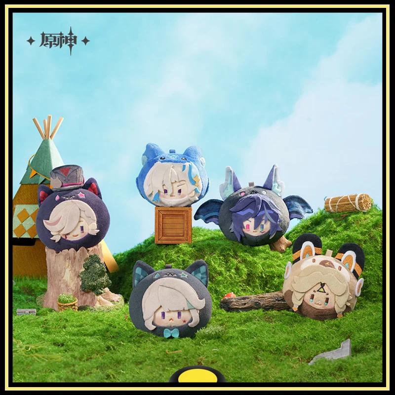 

Genshin Impact Peripheral Products Kachina Neuvillette Lyney LynetteOroron Cute Cotton Keychain Teyvat Zoo Theme Series Original