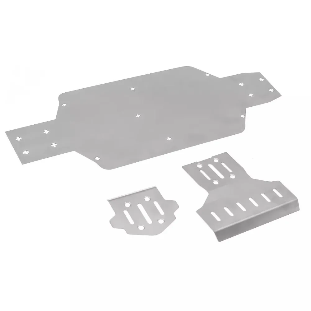 

MJX 7303 1/7 RC Car Spare Parts Rally Car Front and Rear Guard Plate Bottom Protection Metal Armor 7303 Chassis Armor
