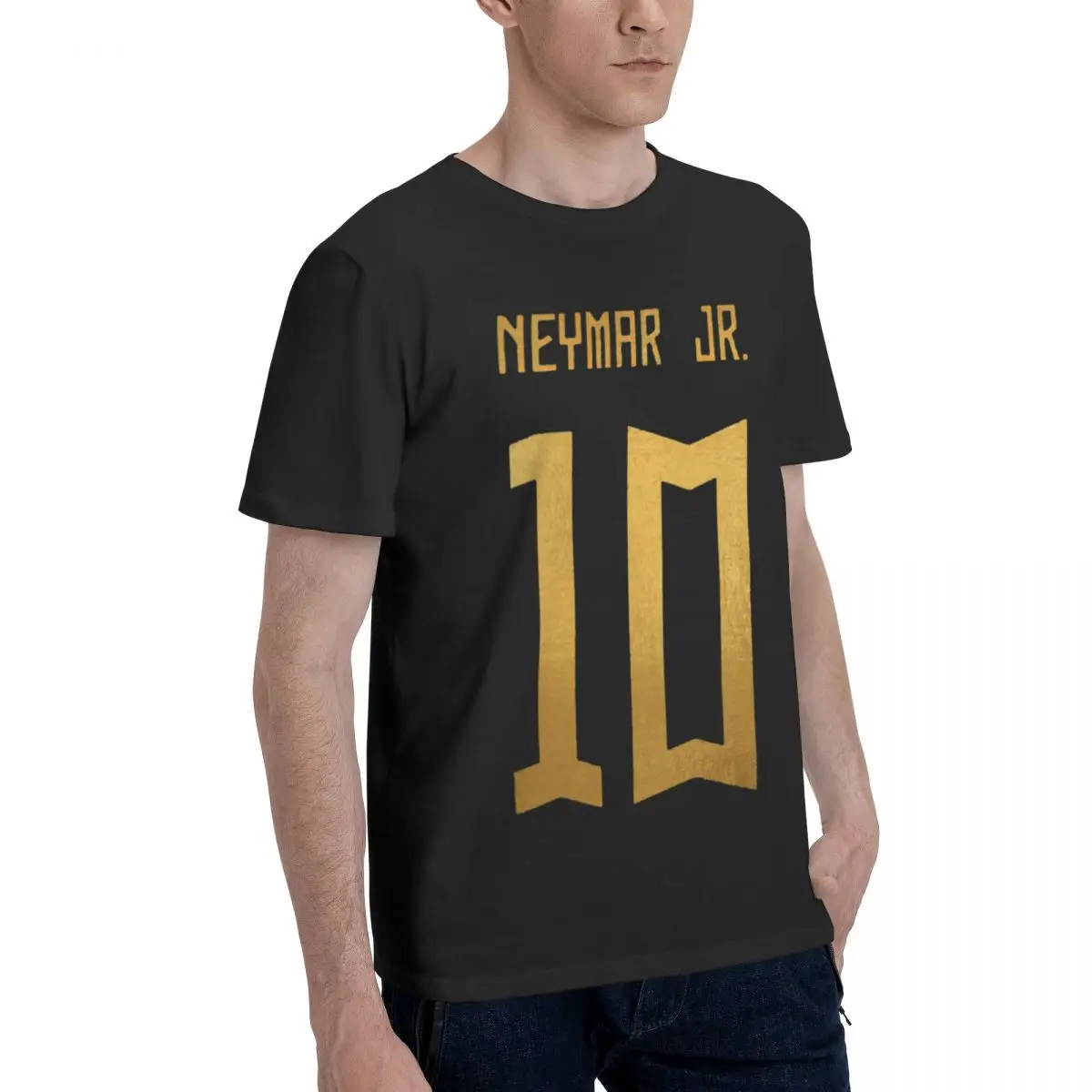 Neymar And Jr Brazil Celebrate Soccer Striker 11 Graphic Sports High quality Championship T-shirts