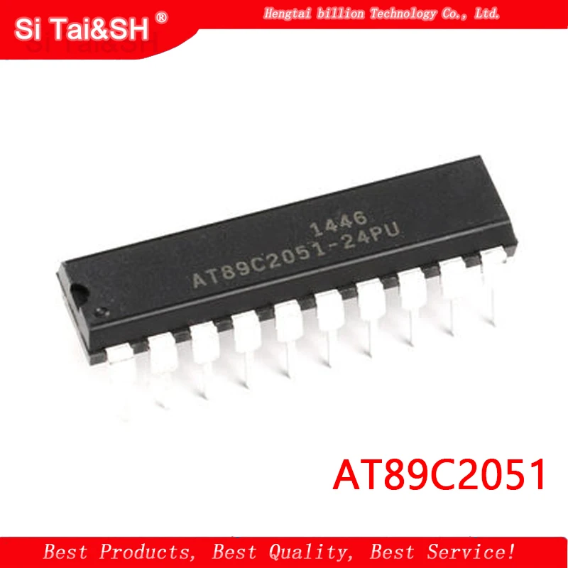 2 pçs/lote AT89C2051-24PU AT89C2051-24SU AT89C2051 escudo à prova d'água