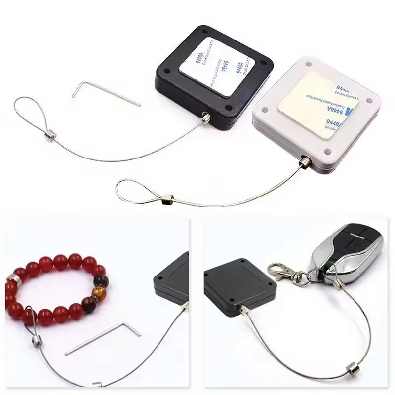 

12 Pieces Jewelry Watch Security Display Retractable Anti Theft Pull Box