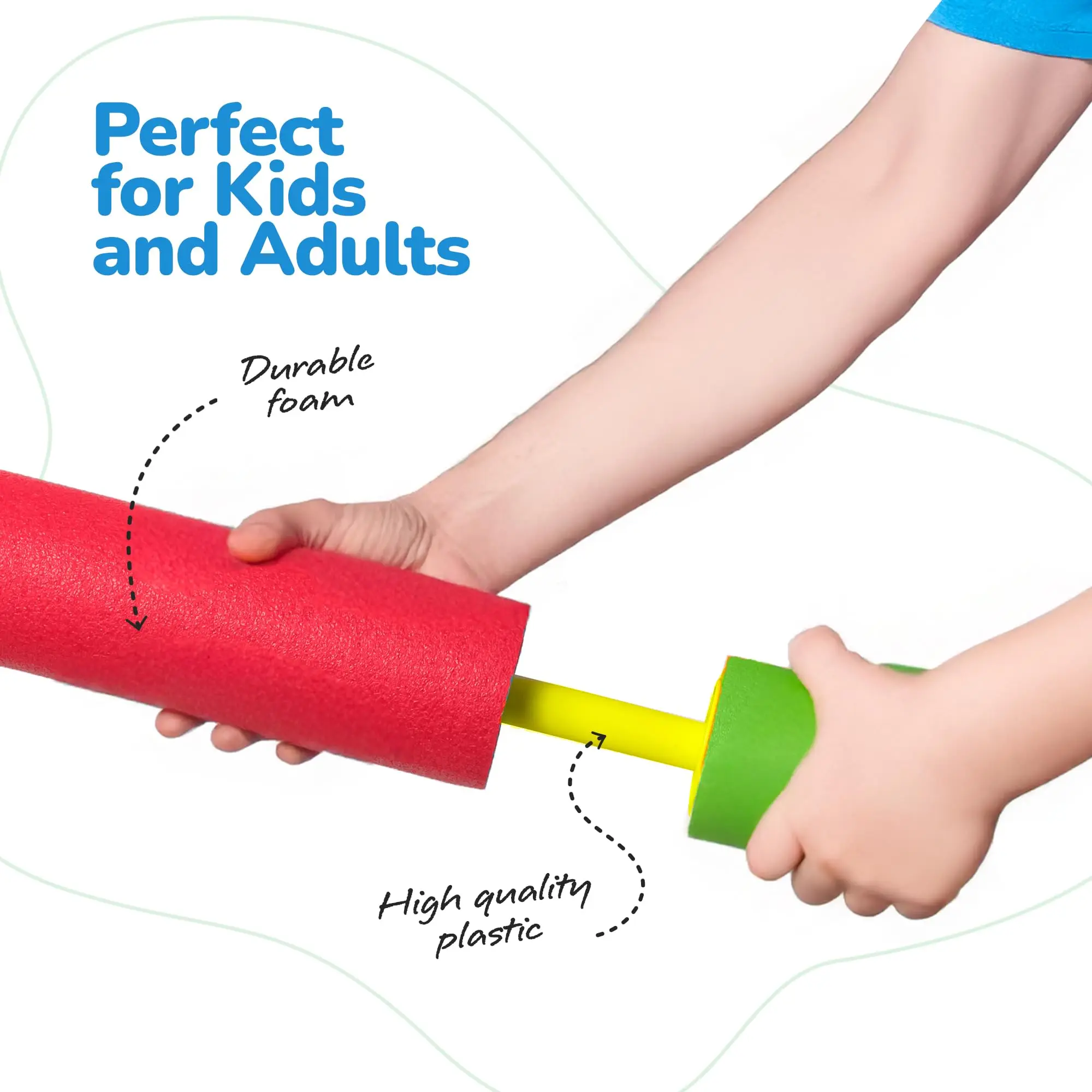 6/8Pcs Foam Water Guns Toys for Kids Long Range Soaker Blaster Squirter Guns for Outdoor Summer Pool Beach Fighting Game Toys