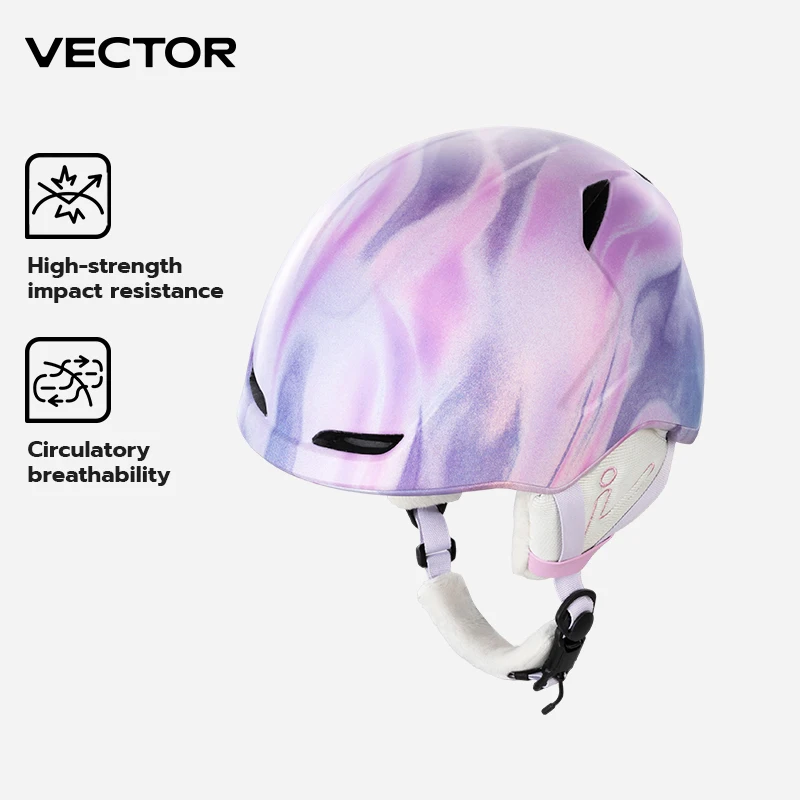 VECTOR Men Women Ski Helmet Safety Integrally-Molded Snowboard Helmet Motorcycle RemovableSkiing Snow Husband Child Kids