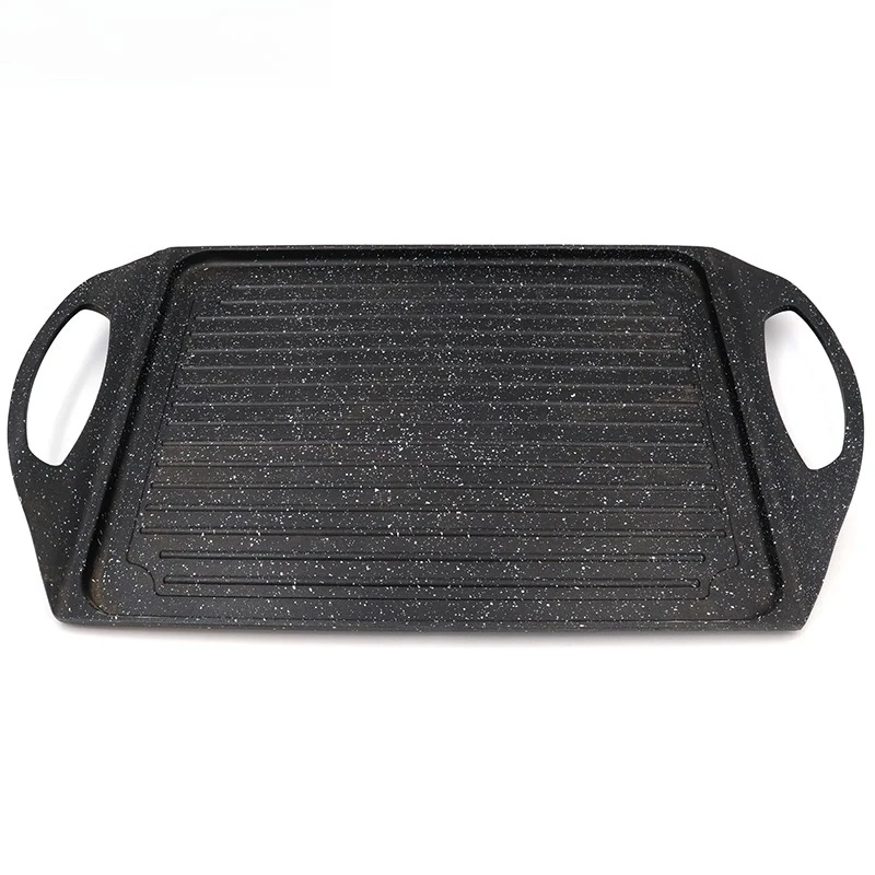 

Master Star-Flat Fry Pan, Granite Coating, Non-Stick Grill, Cooking Board, Cast Aluminum Alloy, BBQ Tools, Camping Cookware