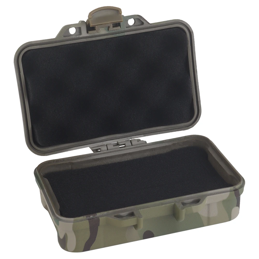 9.8*5.8cm Outdoor Portable Box Dustproof Sealed Safety Equipment Container Storage Box Shockproof Survivor Dry Case for Camping