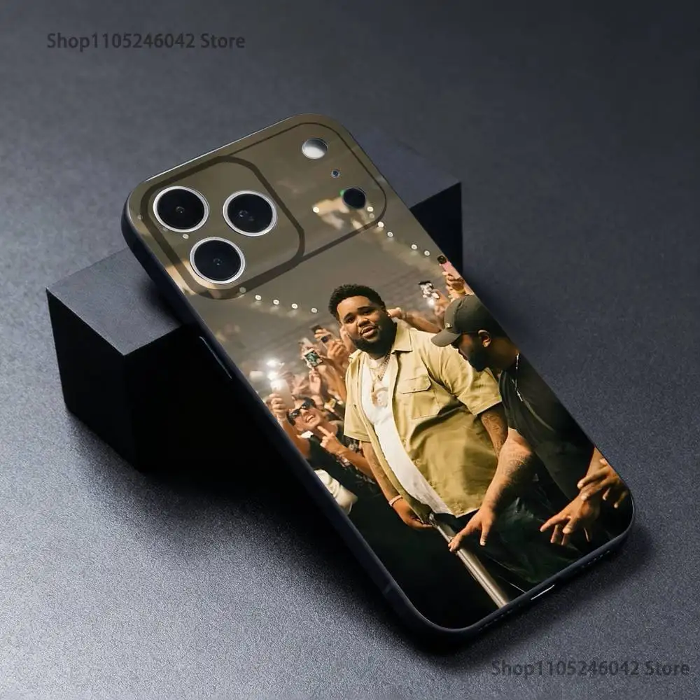 Rap r-rod onda resistente ao desgaste caso de telefone para iphone 17,16,15,14,13,12,11, pro,xs, max,xr,plus, e, se4, mini capa macia preta