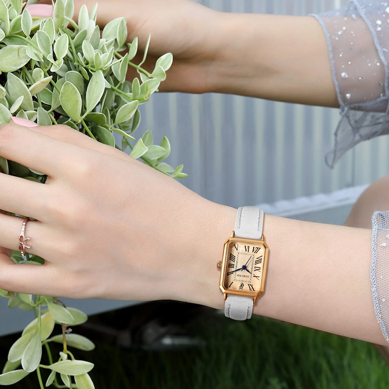 Luxury Fashion Retro Digital Dial Casual Watches Square Leather Strap Fashionable Clock Quartz Wristwatch for Women Relojes - Image 5