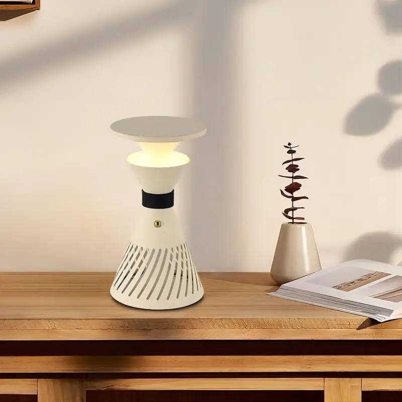 

Новый портативный перезаряжаемый ночник для бара, ресторана, портативная настольная лампа с радужной атмосферой и песочными часами