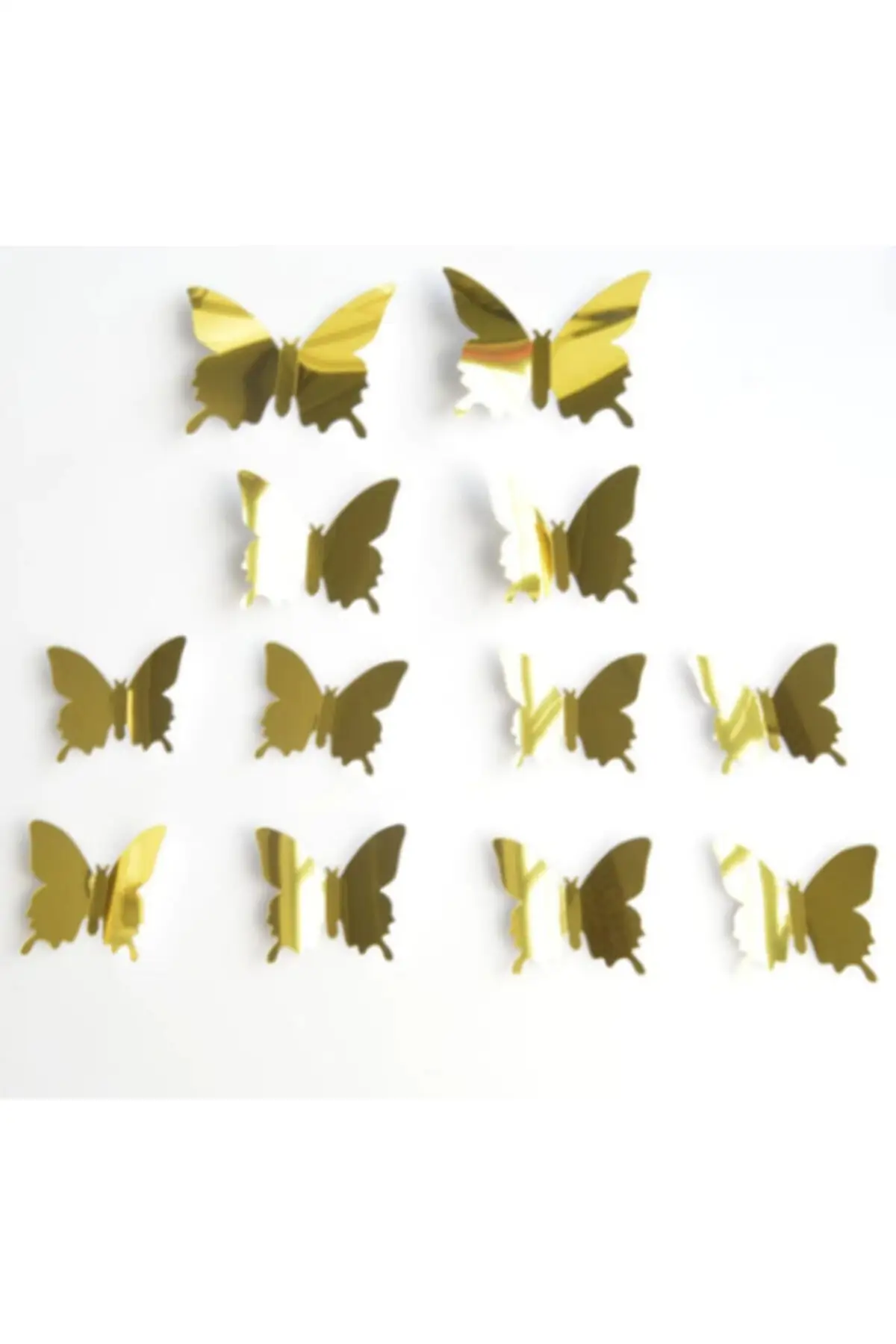 Gold Plexi Butterflies Wall Ornament 30 pcs Wall Art