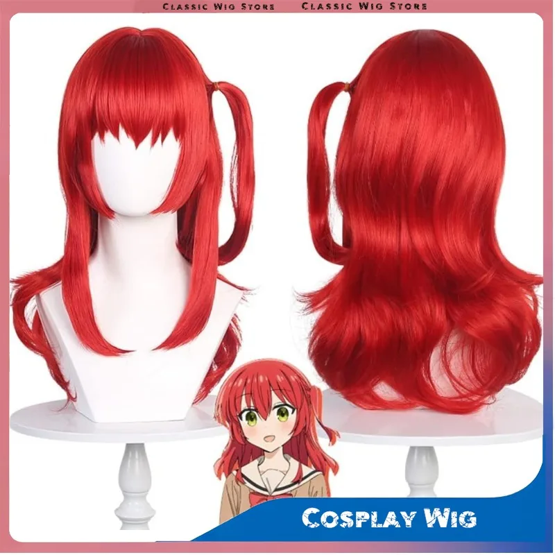 

Аниме Бокки Рок! Kita Ikuyo, парик для косплея, красные длинные волосы, аксессуар для костюма на Хэллоуин и шапочка для парика