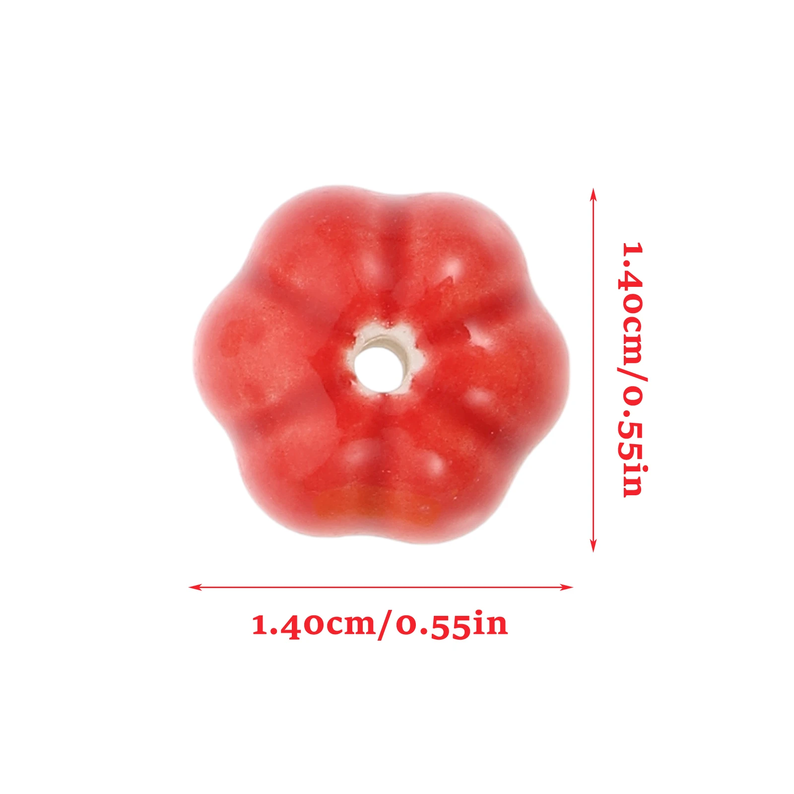 

40 Pcs Ceramic Pumpkin Jewelry Making Accessories Mini Charms Thanksgiving Spacer Beads Necklace Pendant Ceramics