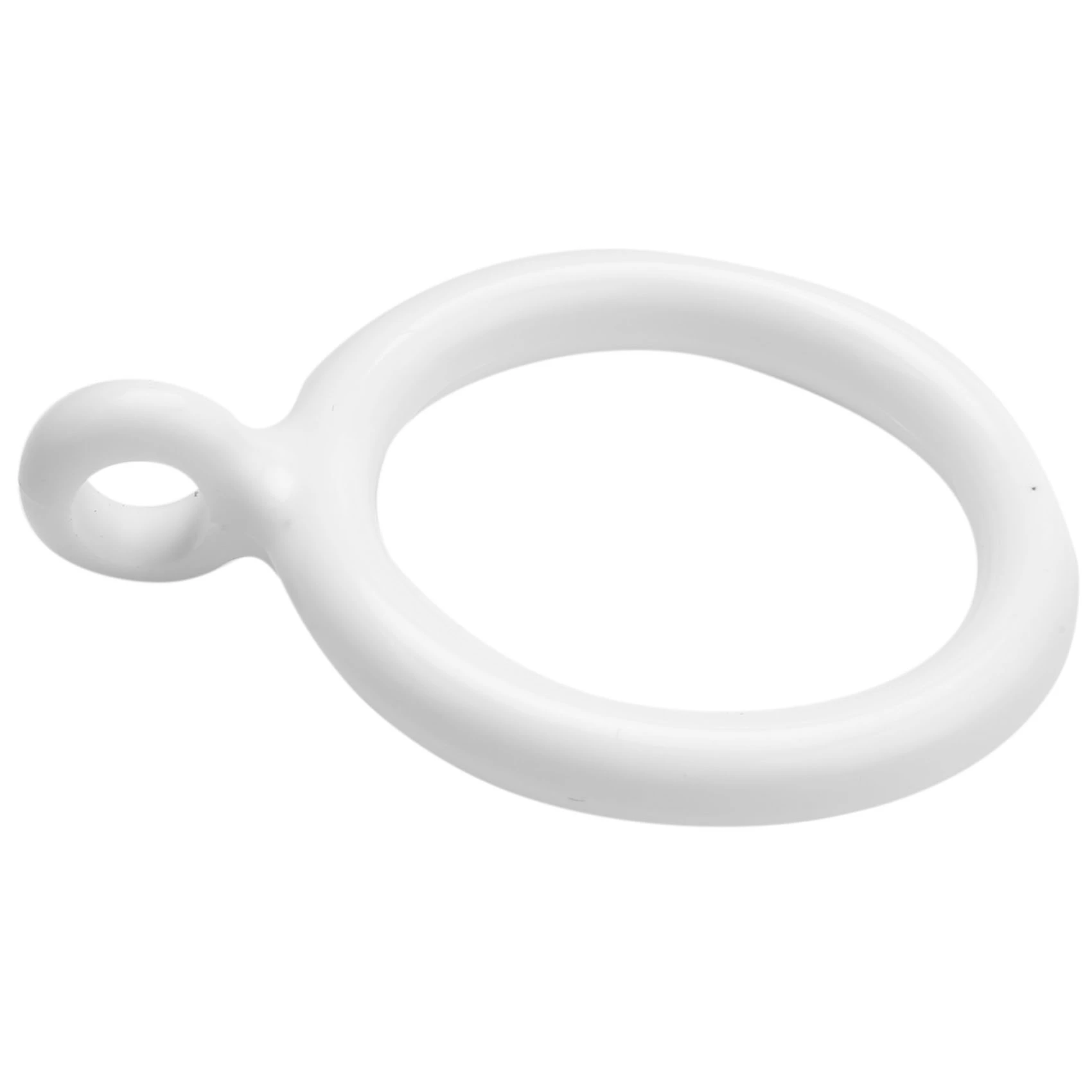 AS60-20X White 25Mm Inner Plastic Curtain Rings