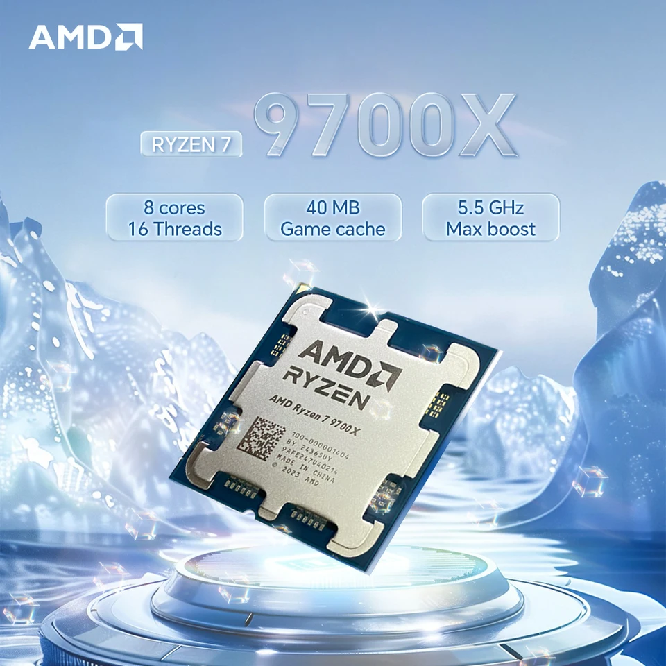 新しい AMD Ryzen 7 9700X 5.5GHz 8コア 16スレッド AM5 4NM L3=32M