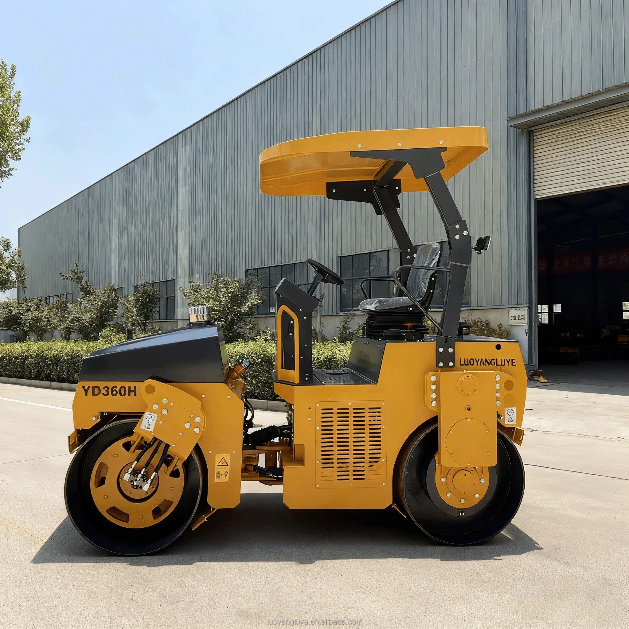 Afbeelding 4: YD360H 3-tons trilroller met dubbele trommel voor asfalt en wegenonderhoud