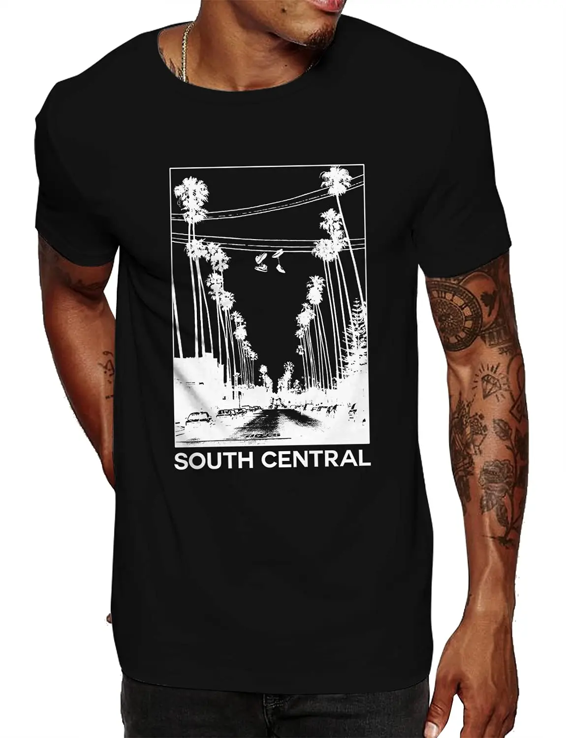 

2025 New Trendy Men's Cool Pattern T-shirt Loose and Comfortable Sports Short Sleeve Pure Cotton Casual Fashion T-shirt