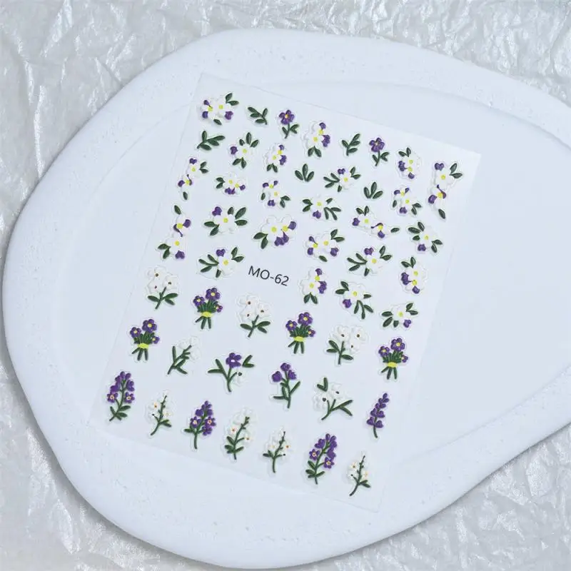 

Nail Art Cartoon Stickers Small Floral Smd Design Wear-resistant Easy To Operate Compact Design Nail Supplies Nail Art Stickers