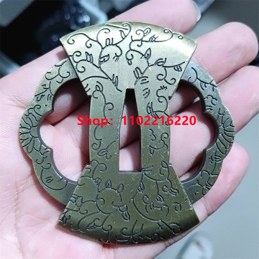 

Very Good Alloy Handguard Tsuba Guard For Japanese Real Japan Katana Samurai Sword Fittings New