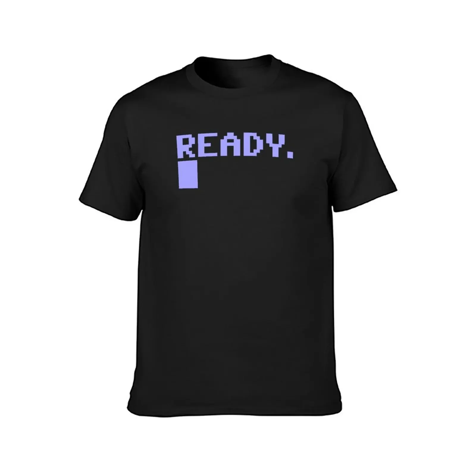 Commodore-Camiseta Ready C64 para hombre, ropa estética, tops, camisa de entrenamiento