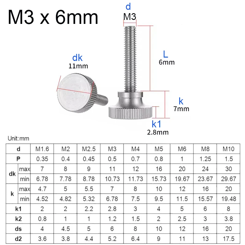 50pcs~5pcs GB834 Rozsdamentes Acél knurled fejét lépés Hüvelykujj csavaros M2 M2.5 M3 M4 M5 M6 Időmértékes Magas fejét kézi Átállítás csavarok