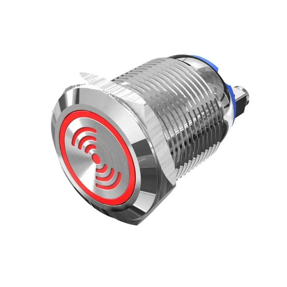 New 16mm 19mm 22mm Metal Buzzer Waterproof Loud Sound Alarm Warning Buzzer 12V 24V Indicator Red Lamp
