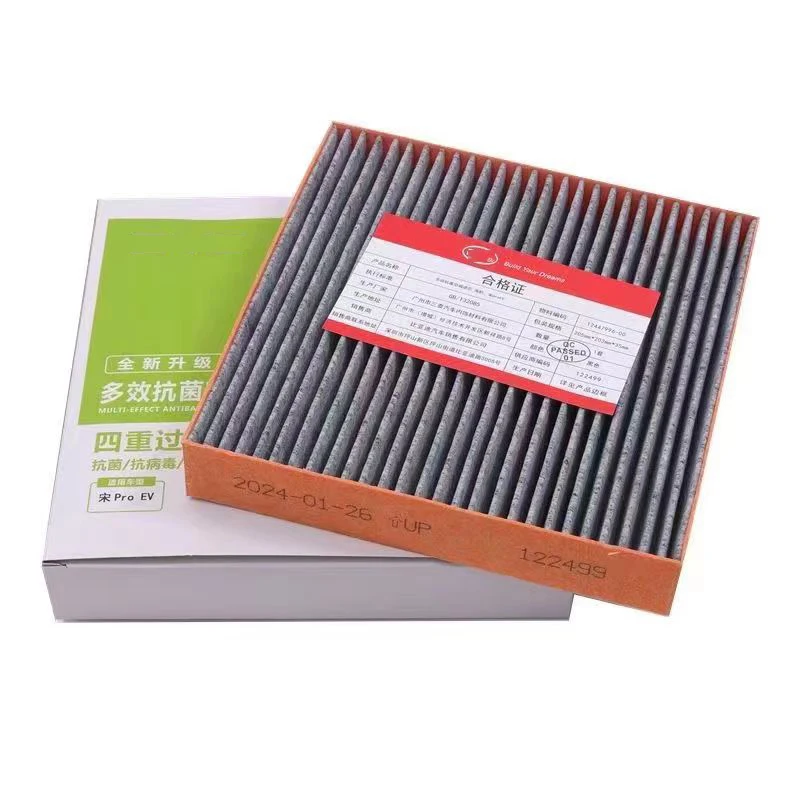 1PCS Activated Carbon Air Cabin Filter For BYD ATTO 3 YUAN PLUS/ HAN TANG /SONG/SEAL U Car Air Conditioning Filter Replacement