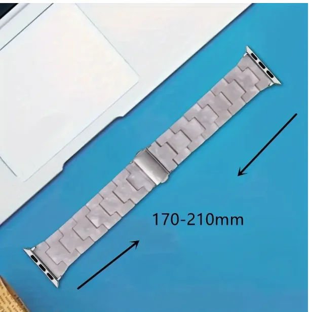 Correa para Apple Watch adecuada para la serie 10 9 8 7 6 5 4 3 2 1 38mm 40mm 41mm 42mm pulsera de resina para accesorios de Apple Watch