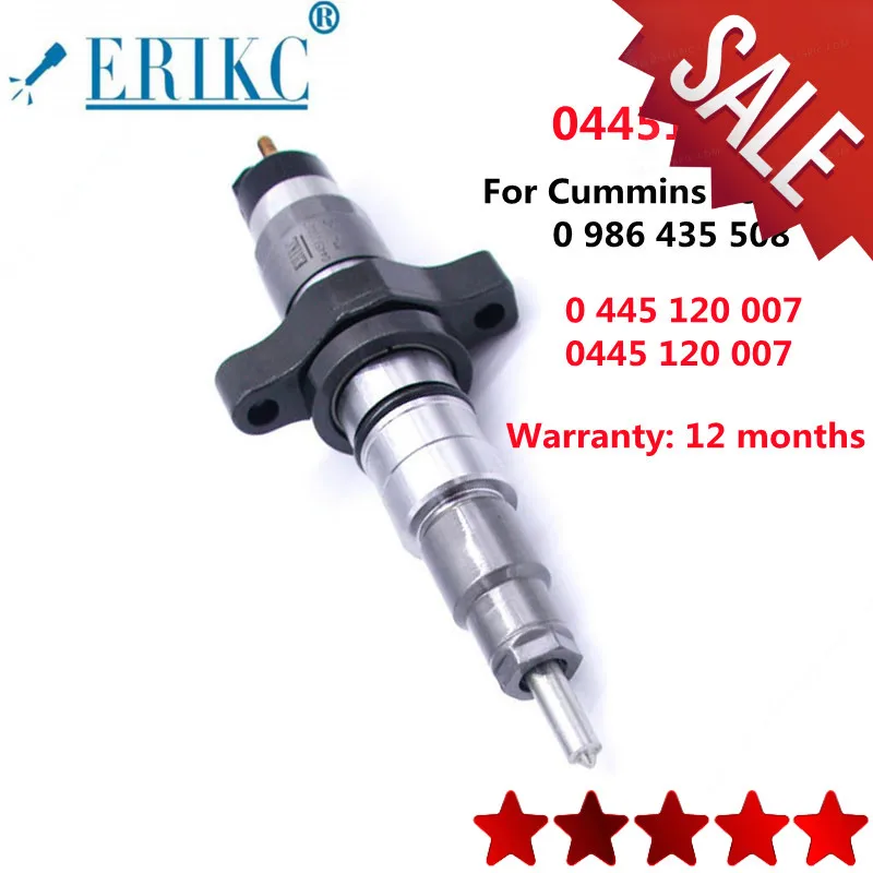 

ERIKC 0445120007 Diesel Injector Nozzle Common Rail Spray 0 445 120 007 For Cummins 2830224 0 986 435 508 0445 120 007