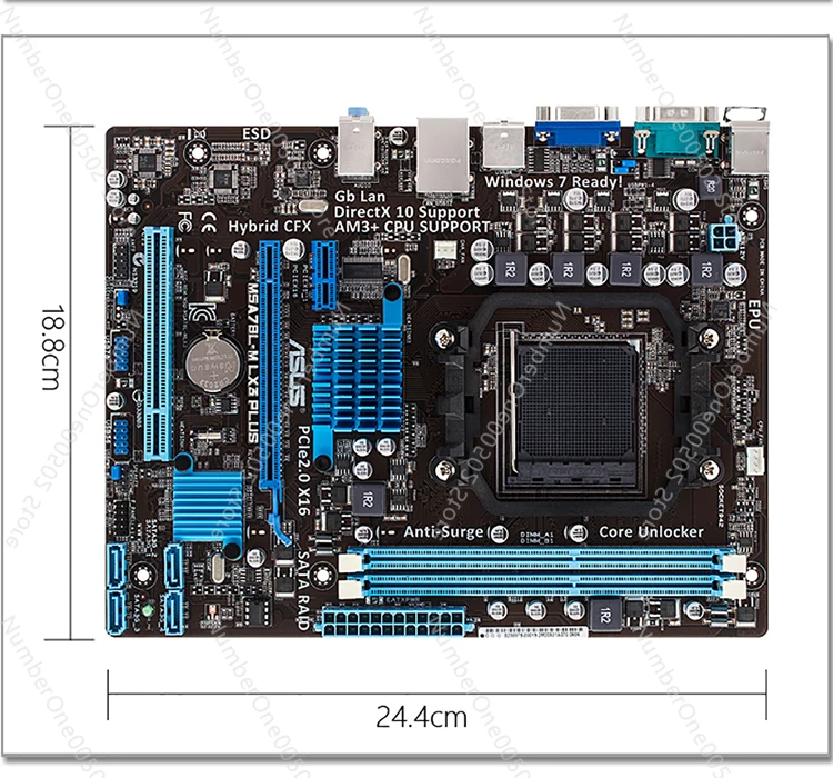 M5A78L-M LX3 PLUS AM3/AM3+938 Needle All-solid-state Band Display Motherboard