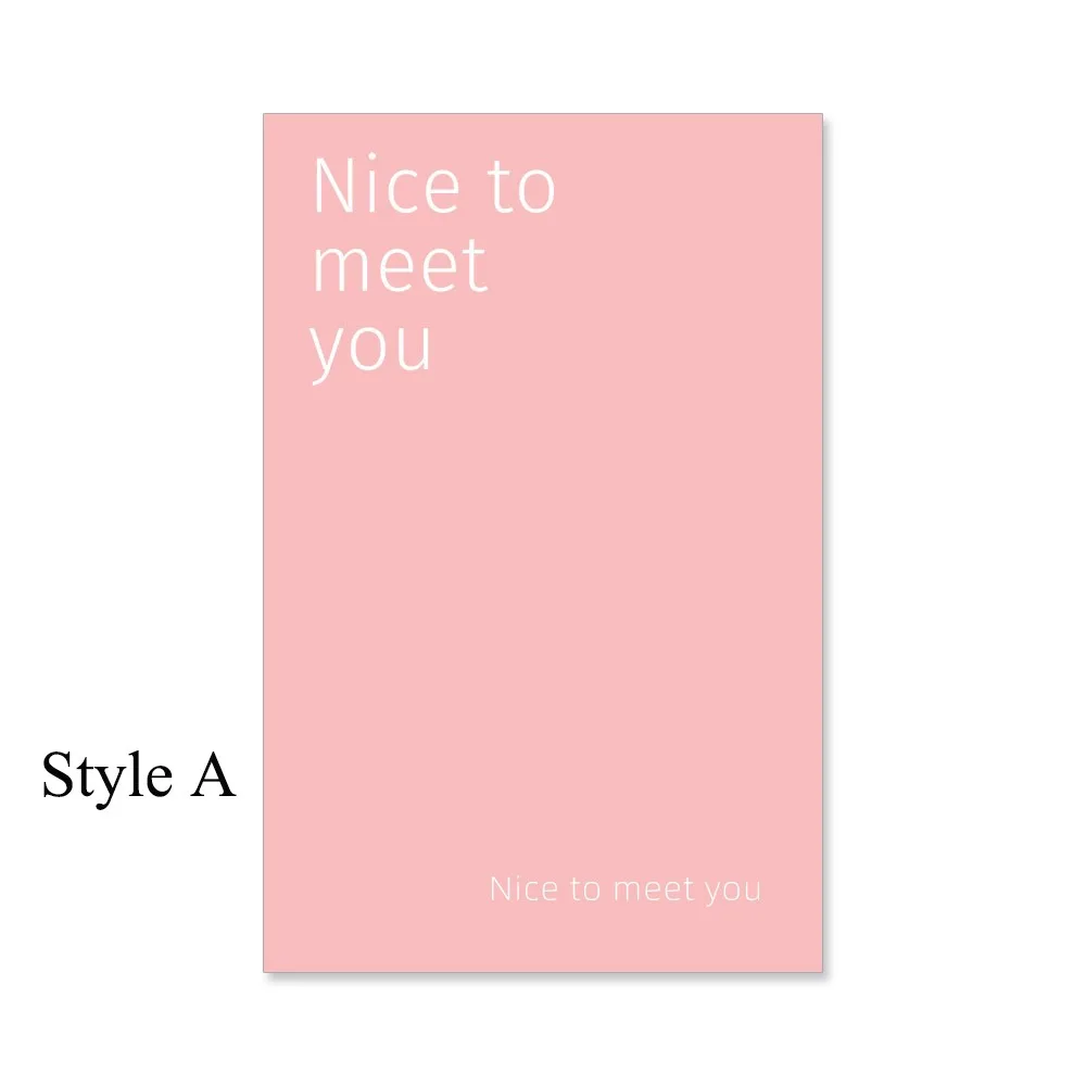 Adhesive Gift Box Sealing Sticker Mild Waterproofing Paper 50 sheets/pack Gift Package Stickers Front Sticker