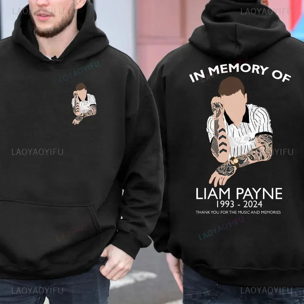 In Memory of Liam Payne Herbst Winter Warmes Langarm-Herren-Sweatshirt Liam Payne1993-2024 We Will Always Miss You Hoodies Tops